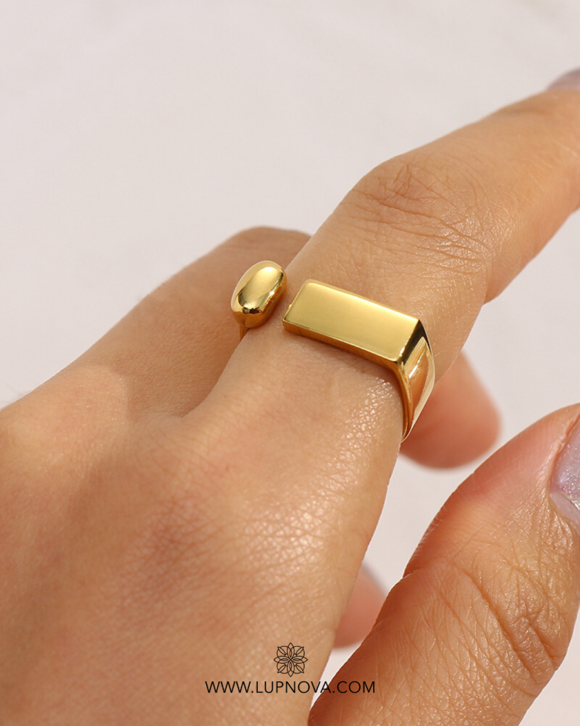 Anillo geométrico fit