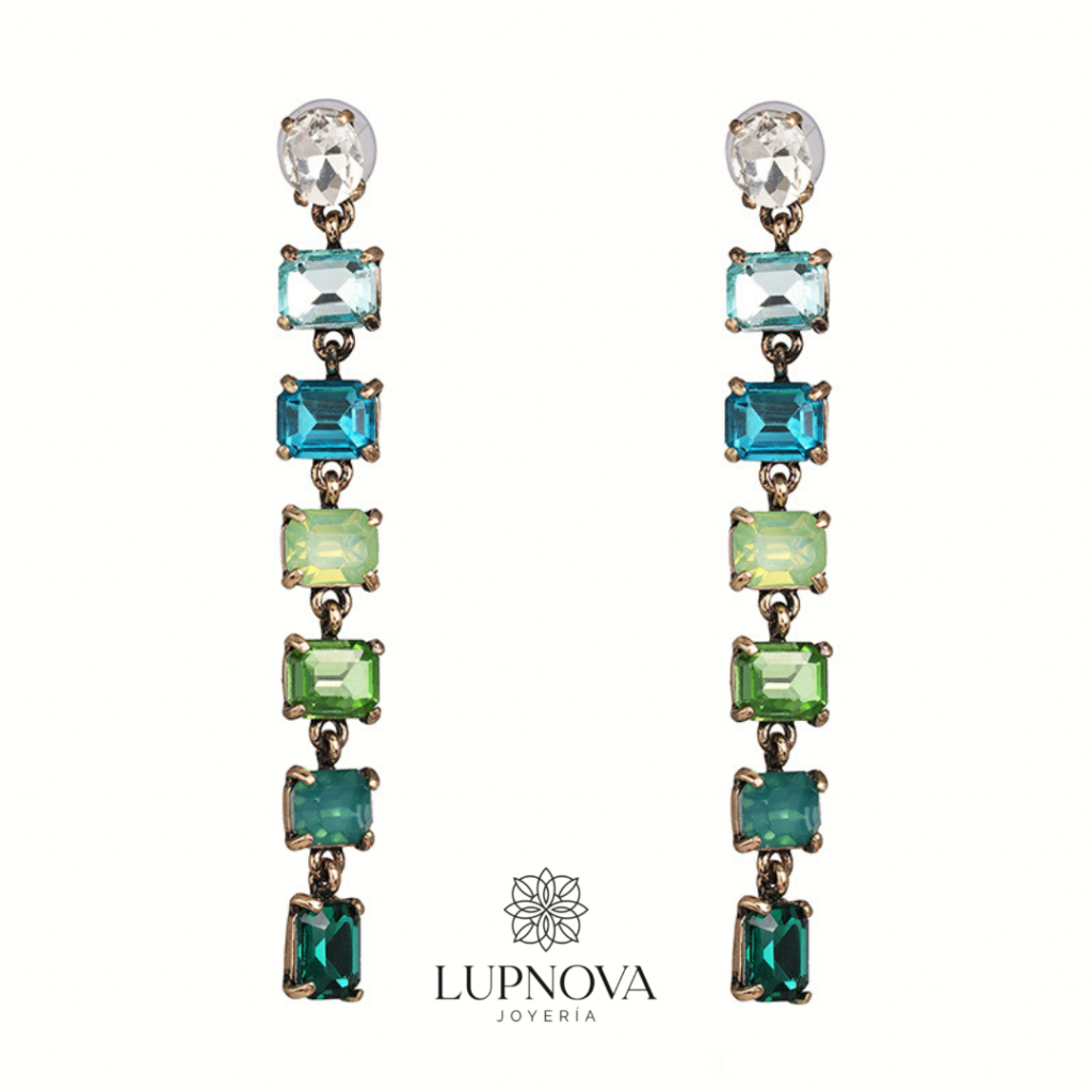 Aretes bandas en degradé