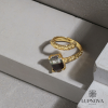 Anillo irregular turmalina plata 925 2