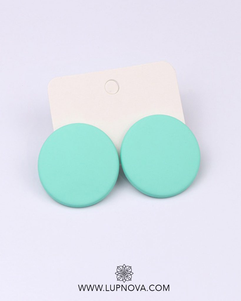 Aretes dots de colores mint