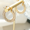 Argollas incrustación rhinestone