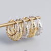 Aretes aro calado plata 925