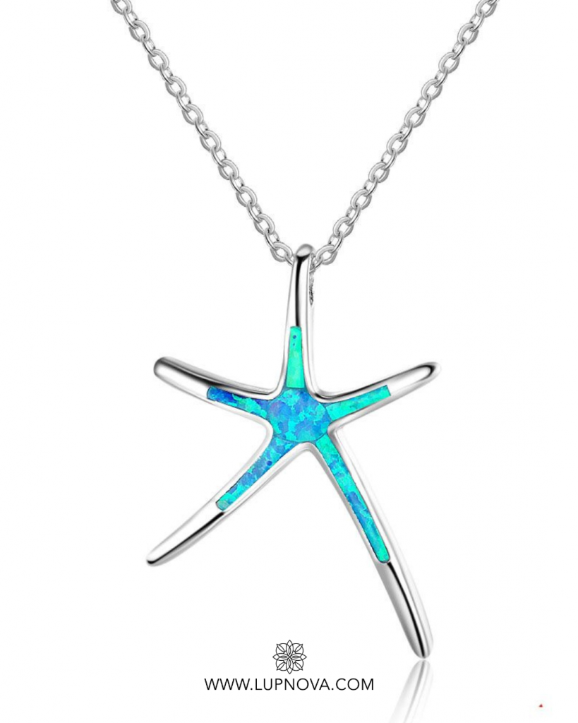 Cadena estrella de mar plata 925