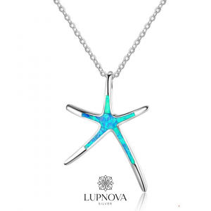 Cadena estrella de mar plata 925