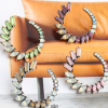 Aretes aro de cristales