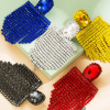 Aretes banderolas de borlas