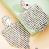 Aretes banderolas de borlas blanco
