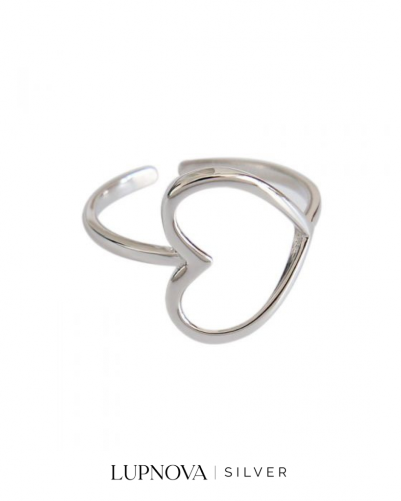 Anillo corazón plata925
