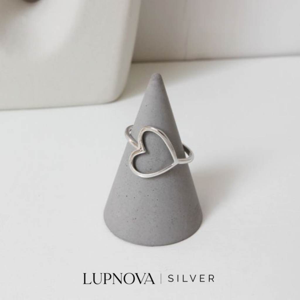 Anillo corazón plata925