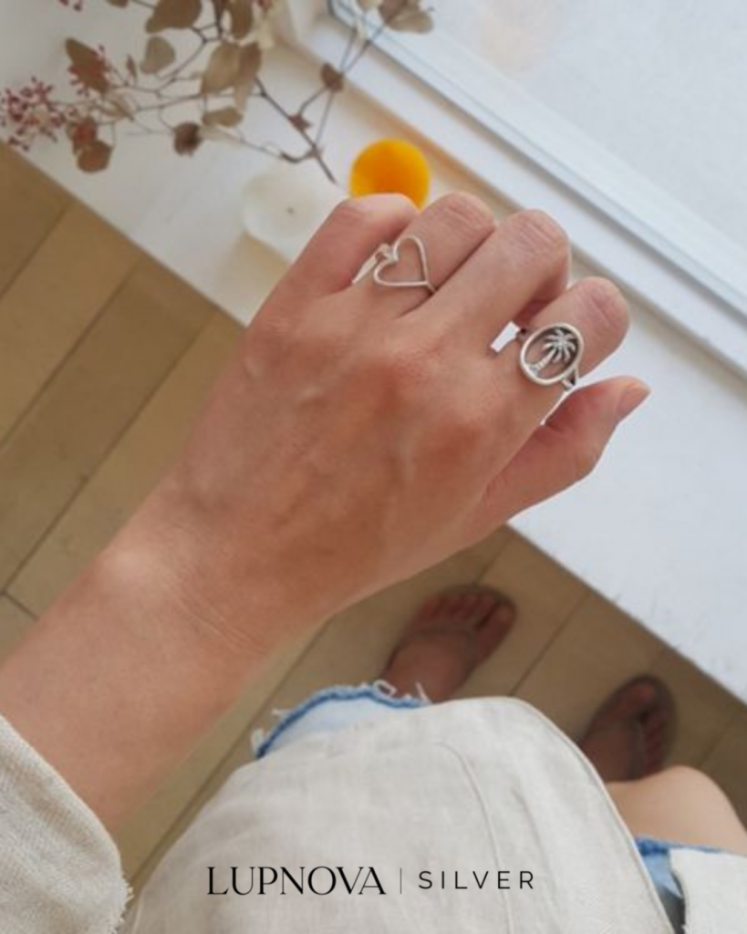 Anillo corazón plata925