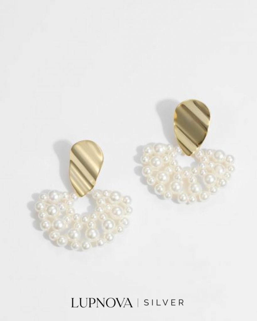 Aretes mini perlas plata925