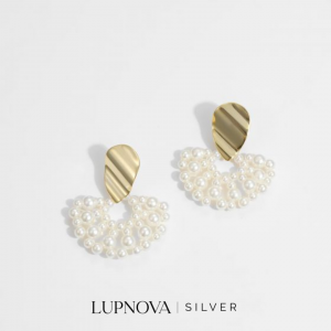 Aretes mini perlas plata925
