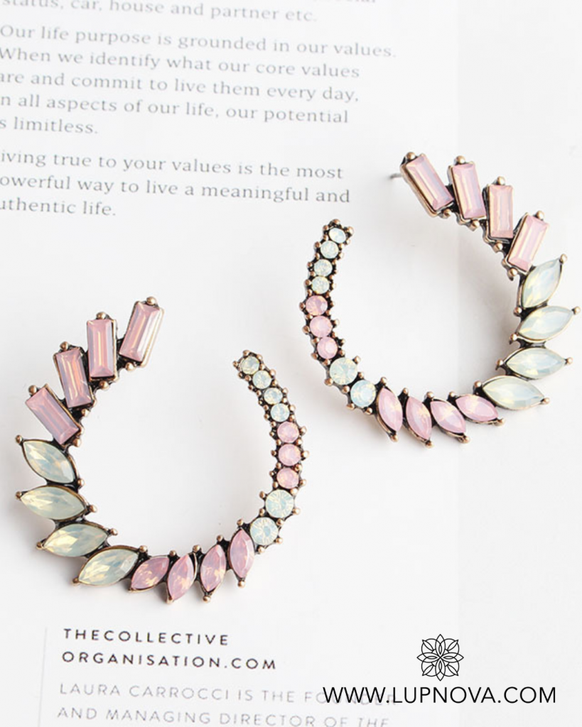 Aretes aro de cristales - Imagen 5