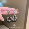 Aretes gota de agua cristales