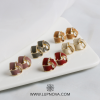 Aretes bandas entrelazadas triangulares