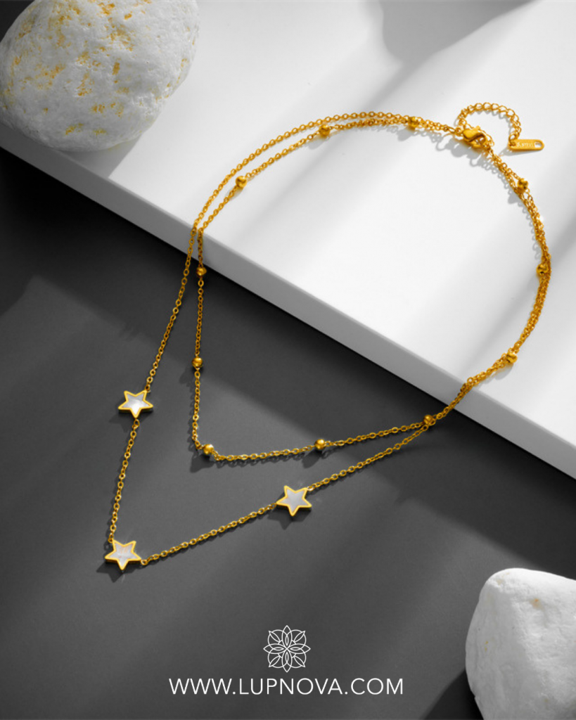 Cadena hilos de estrellas