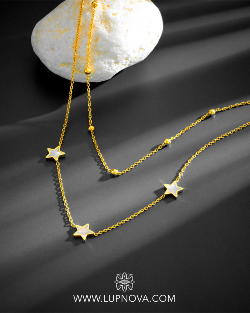 Cadena hilos de estrellas