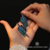 Aretes de borla hoja - Imagen 2