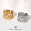 Anillo hilos entrelazados