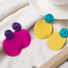 Aretes color block