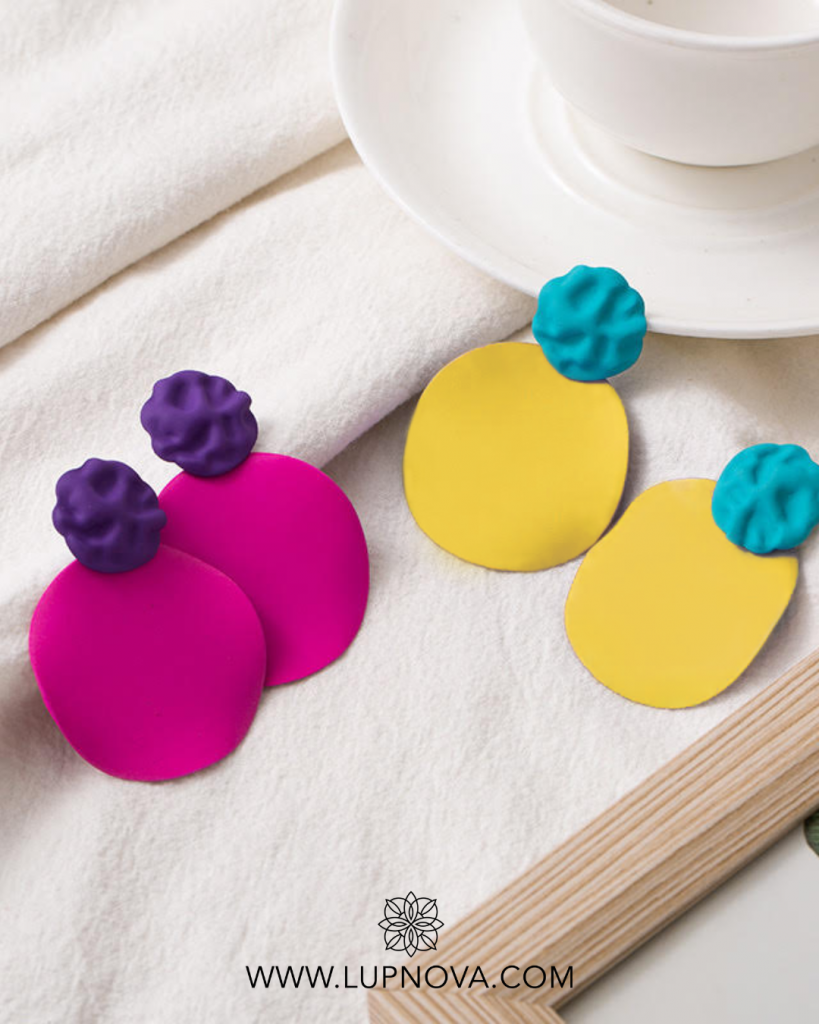 Aretes color block