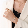 Pulsera de baguettes y cubos
