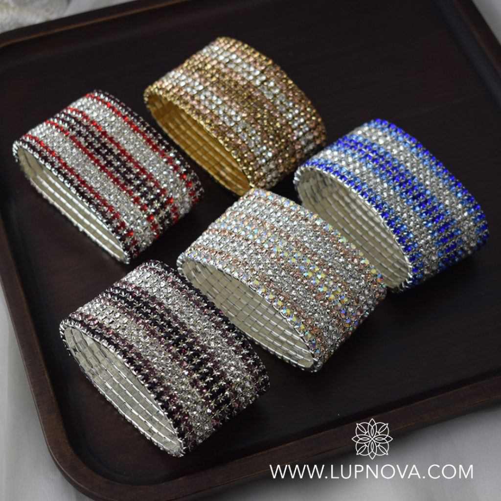 Pulsera elástica multicapa colores