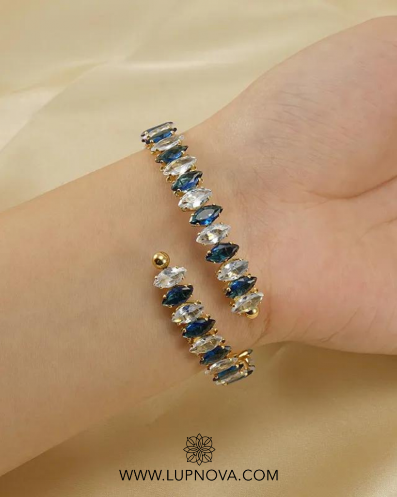 Pulsera espiral de cristales