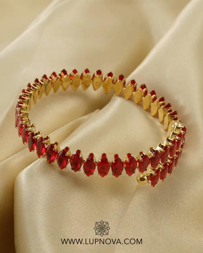 Pulsera espiral de cristales