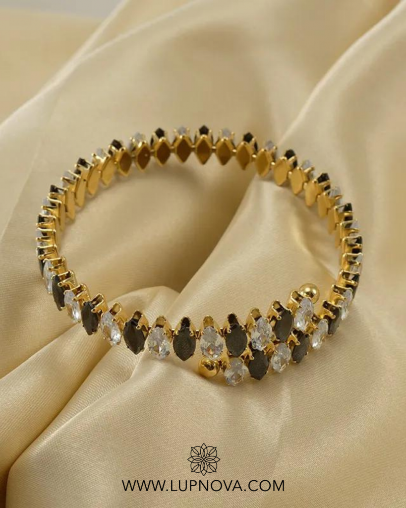 Pulsera espiral de cristales