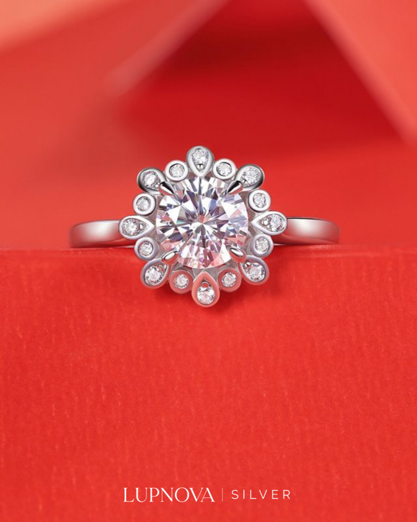 Aninllo de peonia plata925