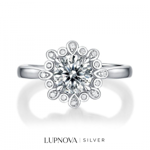 Aninllo de peonia plata925