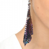 Aretes pañoleta metálica