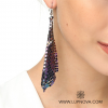 Aretes pañoleta metálica