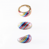 Anillo rainbow plata 925 - Imagen 3