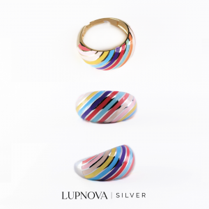Anillo rainbow plata 925