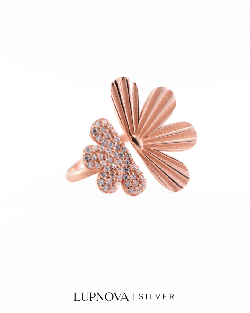 Anillo flower power plata925 - Imagen 4