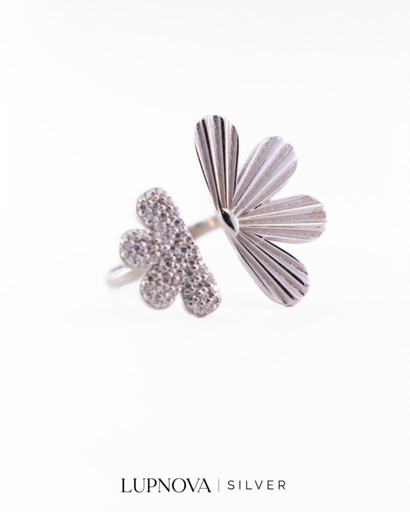 Anillo flower power plata925 - Imagen 5