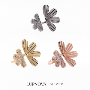 Anillo flower power plata925