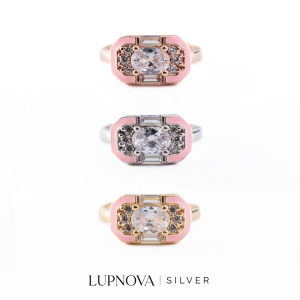 Anillo classic pink plata925