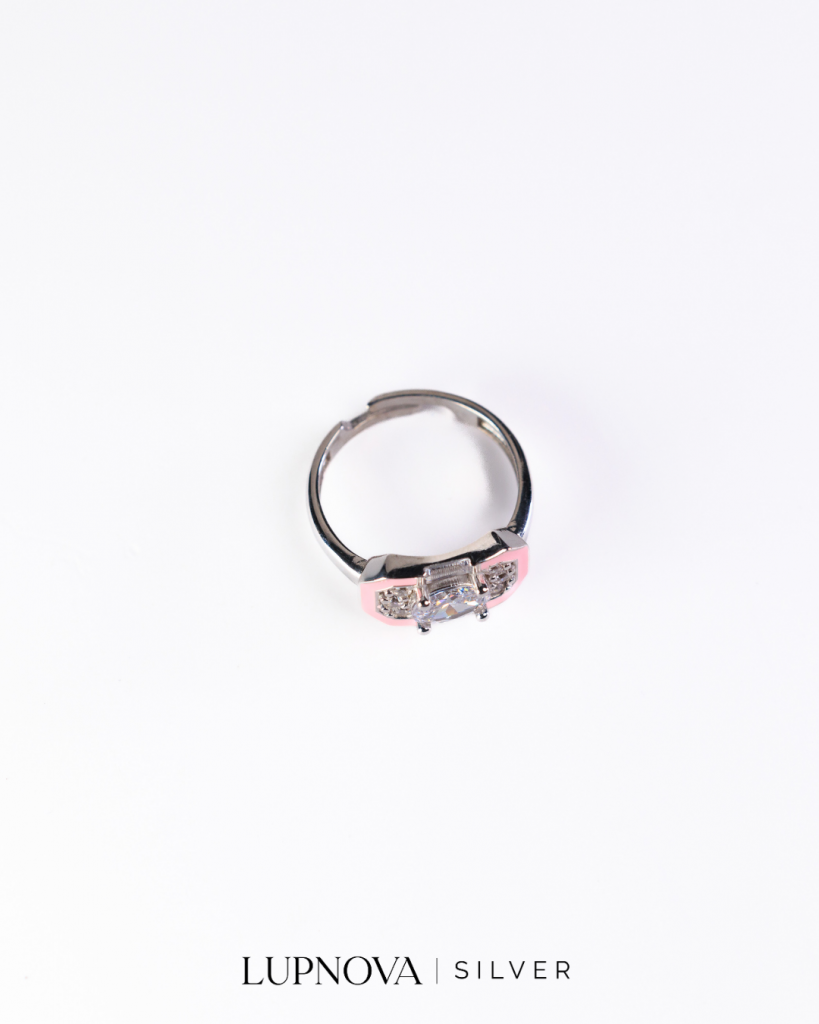 Anillo classic pink plata925 - Imagen 7