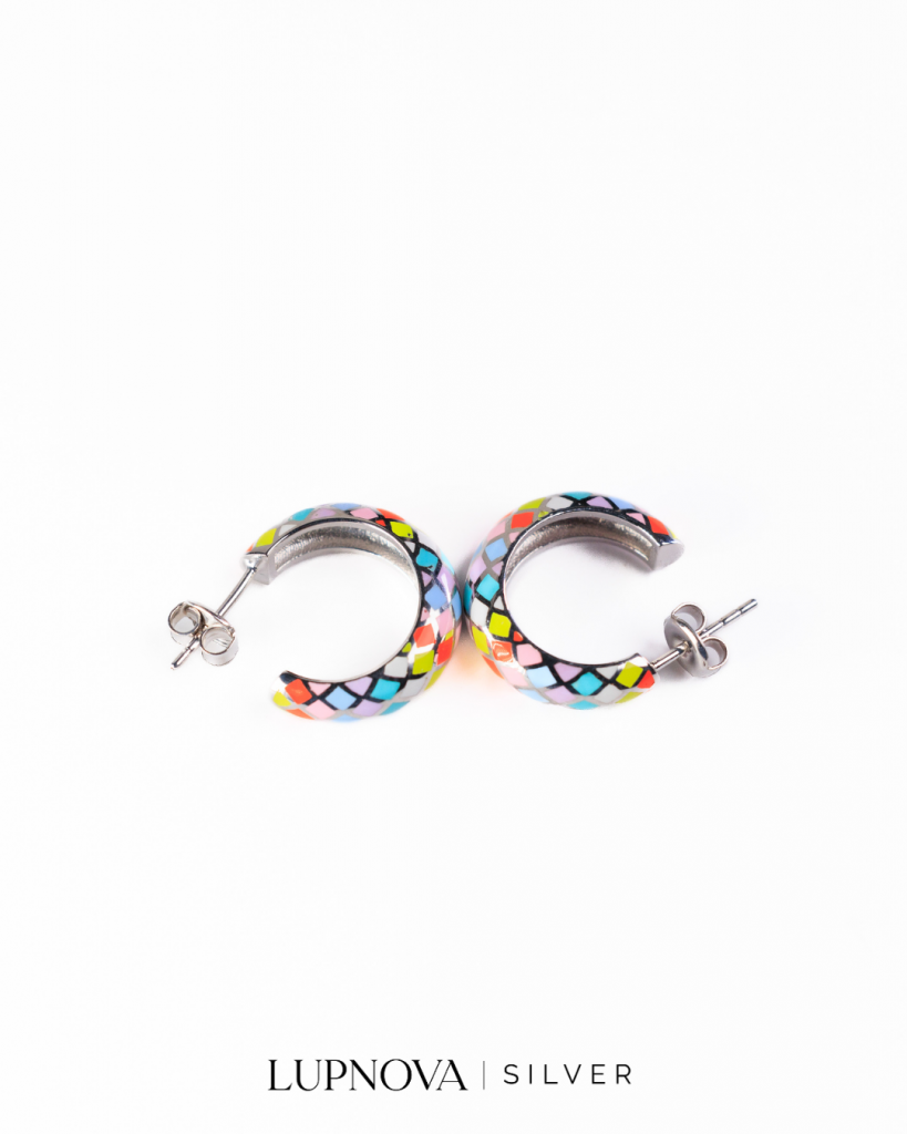 Argollas color boost plata925 - Imagen 4