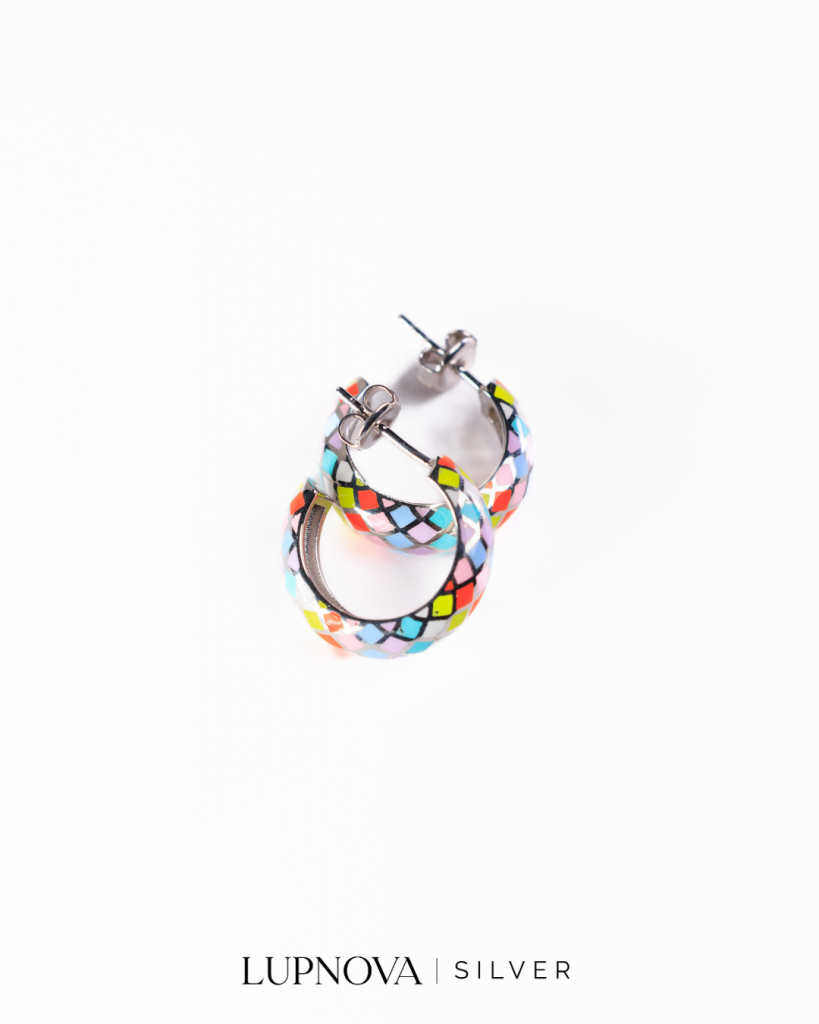 Argollas color boost plata925 - Imagen 6