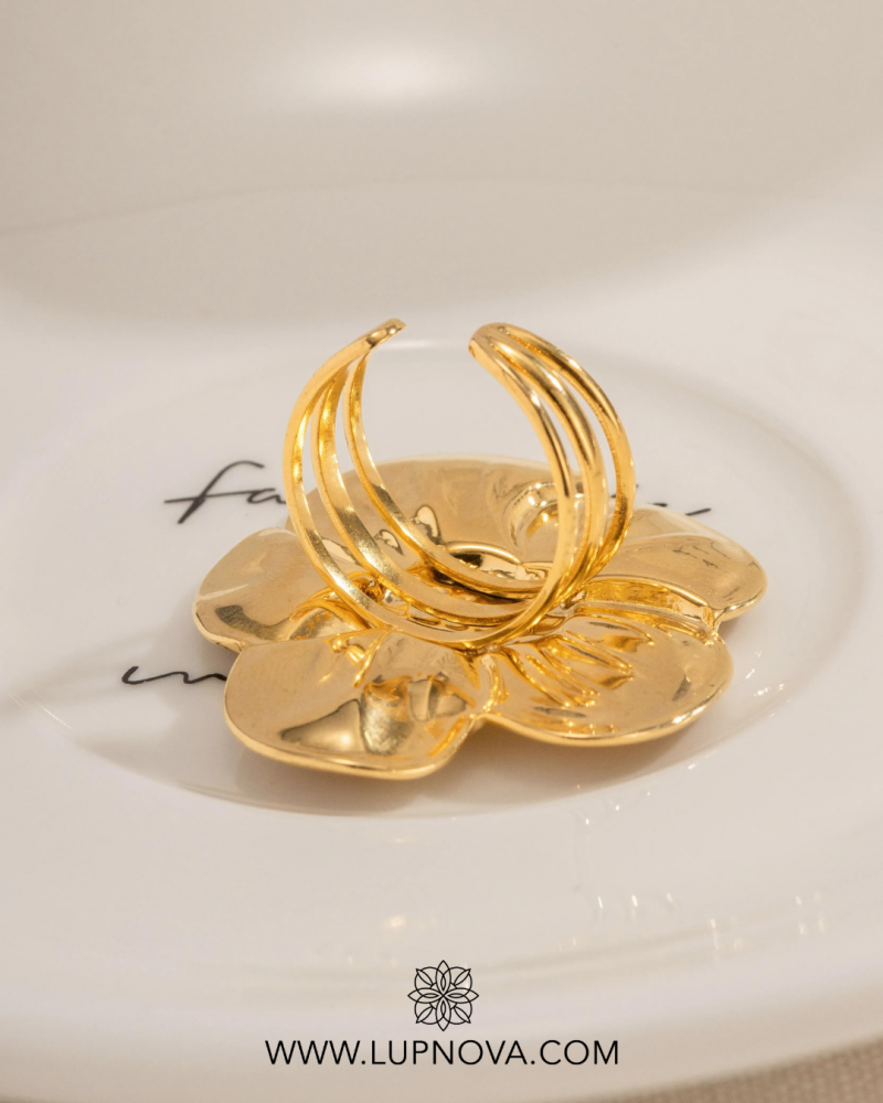 Anillo flor extra grande - Imagen 6