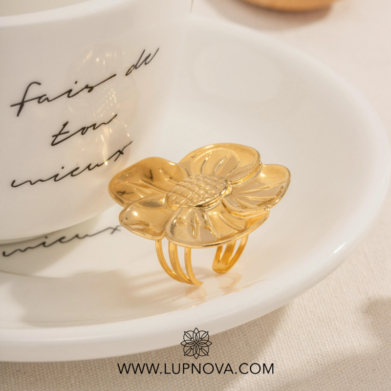 Anillo flor extra grande