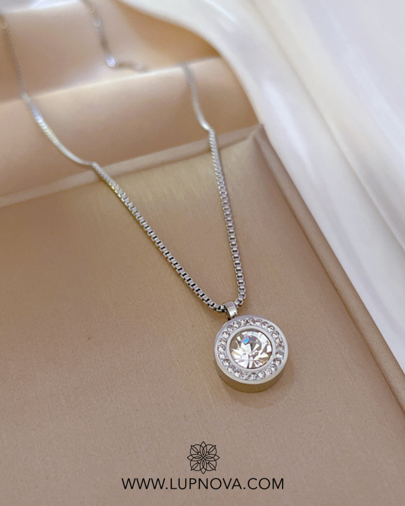 Cadena botón de cristal - Imagen 3