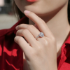 Anillo moissanita clásico plata925 - Imagen 2