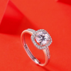 Anillo moissanita clásico plata925 - Imagen 4