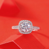Anillo moissanita clásico plata925 - Imagen 6
