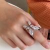 Anillo mariposa de cristales plata925 - Imagen 4